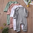 thumbnail image 7 of Seyurigaoka Infant Baby Long-Sleeved Bodysuit, Unisex Side Zipper Up Jumpsuit, 7 of 7