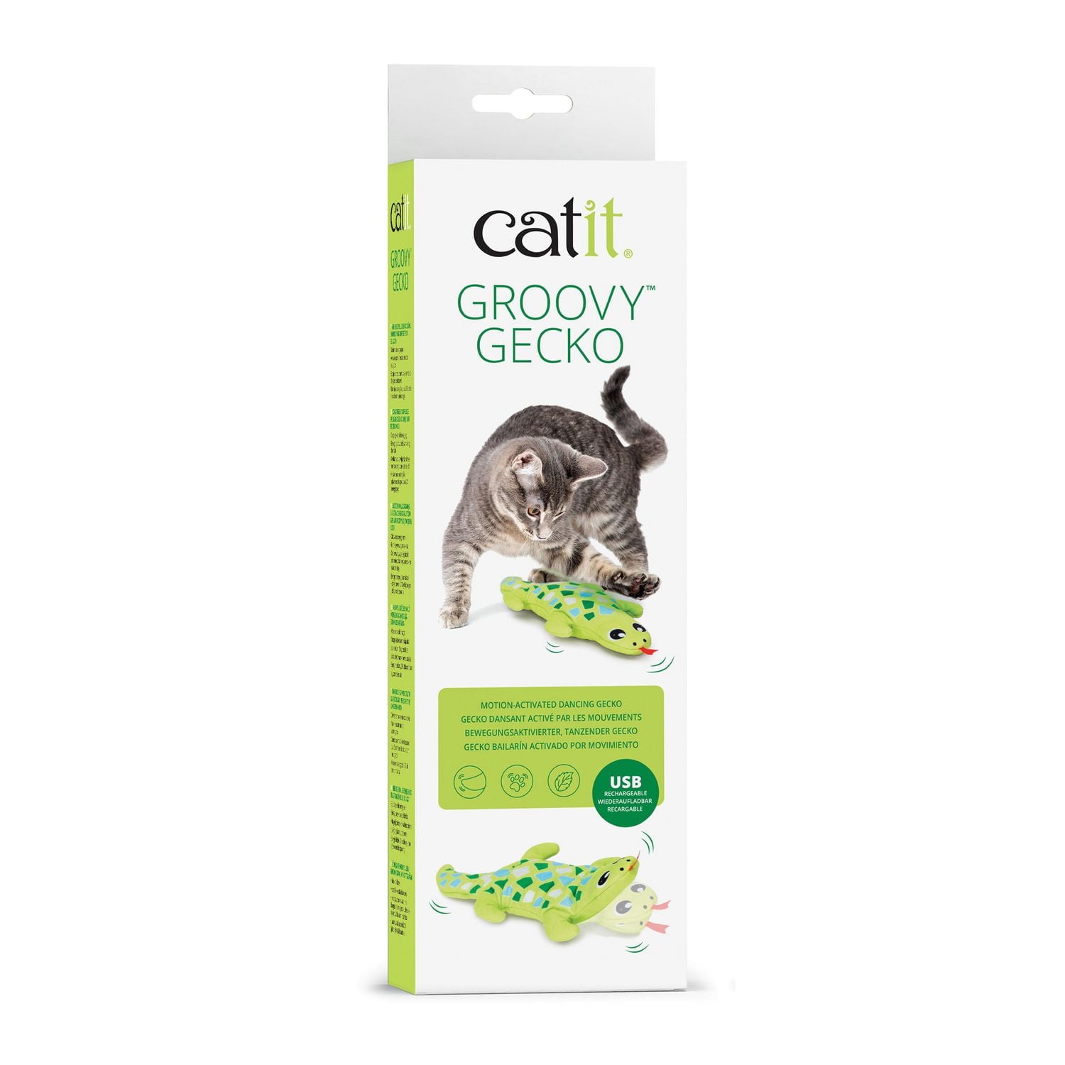 Catit Groovy Gecko, Motion Activated Cat Toy