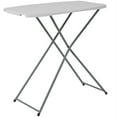 thumbnail image 2 of 18.75"Wx29"L Height Adjustable Granite White Plastic Folding Table, 2 of 4
