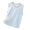 thumbnail image 6 of Boys Ice Silk Mesh Sleeveless Tank Top, Thin Breathable Solid Vest For Big‑Kids Summer Sports & Outside Play, 6 of 7