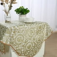 thumbnail image 2 of Nappe Carrée de Pique-Nique en Vinyle Imprimée de Fleurs 35"x35 Pouces Résistante à l'Huile, 2 of 8