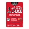 thumbnail image 4 of 80% Lean / 20% Fat Ground Beef Chuck Patties, 4 Count, 1/3 lb patties, 1.33 lb Tray, Fresh, All Natural*, 4 of 9