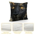 thumbnail image 4 of Orinice  Lion Leo King Pillow Covers Cotton Linen Decorative Square Throw Pillow Cases  for Sofa Couch Decoration, 4 of 5