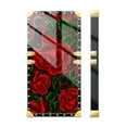thumbnail image 3 of FKBRCL4U Compatible with Samsung Galaxy S23 Case, Vector Red Rose Green Leaf Luxury Golden Decoration for Girl Women Soft TPU Shockproof Protective Hard PC Back, 3 of 7