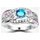 thumbnail image 4 of Fiudx Anillo Ancho Trenzado Relleno de Circón S925 para Mujer, Talla 6-10, 4 of 5