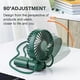 thumbnail image 5 of Mini ventilador de mano rosa, ventiladores portátiles con batería recargable USB, ventiladores de escritorio plegables de 3 velocidades para el hogar, la oficina y los viajes, Rojo Verde, 5 of 5