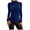 Blue, variant on Mikilon Women's Slim Half High Collar Shirts Versatile Long Sleeve Tops Casual Tight Blouses