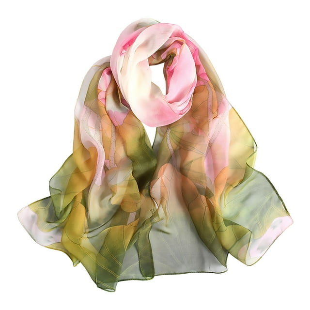 PEIXUN Foulard Rétro Colorée Imprimée pour Femmes Simple Coton et Lin Châle Chaud Foulard Musulman