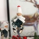 thumbnail image 4 of Muñeco de Navidad de lana colgante Bewildely pequeño juguetes de peluche verde, 4 of 6