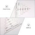 thumbnail image 4 of 2Pcs Patchwork Ruler Quilting Ruler Triangle Patchwork Cutting Template Quilting Template Ruler, 4 of 8