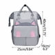 thumbnail image 2 of Mochila multifuncional de nailon de gran capacidad | Bolsillo aislante para biberón | Compartimento trasero antirrobo | Bolsa de viaje ligera para padres | 40x25x16 cm, 2 of 2
