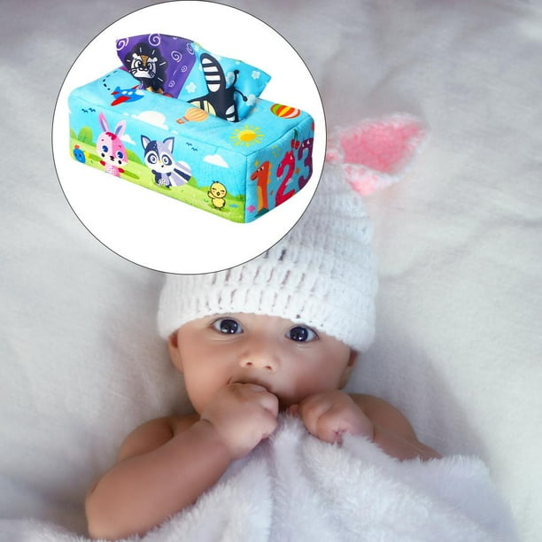 💐 Boite a mouchoir sensoriel bébé montessori - 9 mois