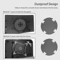 thumbnail image 3 of Faceplate for PS5 Slim Disc Edition with RGB Light Strip and Dust Filter with Cooling Vents DOBEWINGDELOU 400+ Effects LED Light Ring Console Face Plate Cover DIY Decoration Kit Accessories, 3 of 7