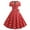 Red, variant on Summer Dress Saving! Dresses for Women A Line Flare BowKnot Prom Swing Short Sleeve Polka Dot Printing Party Dress Red M