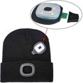 thumbnail image 3 of Gorro LED recargable por USB, 4 luces LED manos libres Flashli, 3 of 5