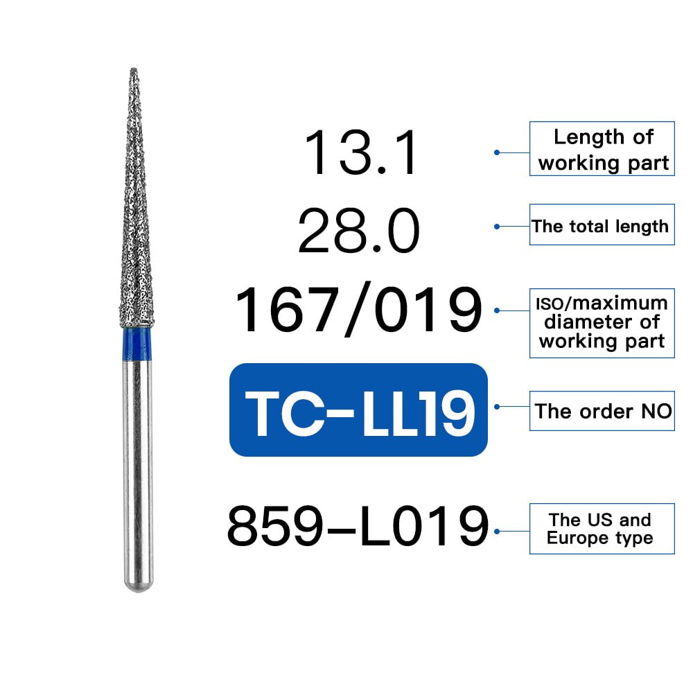 50pcs Round Diamond Dental Burs - FG Shank For High-Speed Handpiece 2 thumbnail image