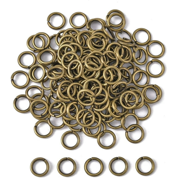 80Pcs Brass Round Open Jump Rings Antique Bronze 5mm 18 Gauge 7x1mm Jewelry DIY & Repair Jewelry Making Craft Projects