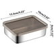 thumbnail image 3 of Amzcrzy Caja De Almacenamiento De Adornos De Acero Inoxidable 304, Caja De Conservación, Caja Japonesa, Barbacoa, Filtro De Aceite, Fruta, Contenedores De Almacenamiento Multiusos Con Tapas, Organiza, 3 of 4