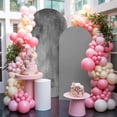 thumbnail image 3 of Grey Paint Arch Backdrop Cover 6 FT Abstract Retro Dark Grey Paint Stretchy Elastic Arch Stand Covers Spandex Arched Background Birthday Wedding Party Decoration (No Stand), 3 of 9