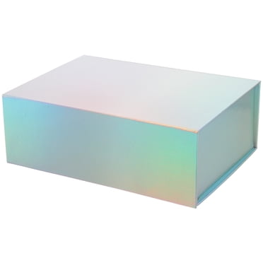 BLK&WH 5 Gift Boxes 9x6.5x3.8 Inches, Black Gift Boxes