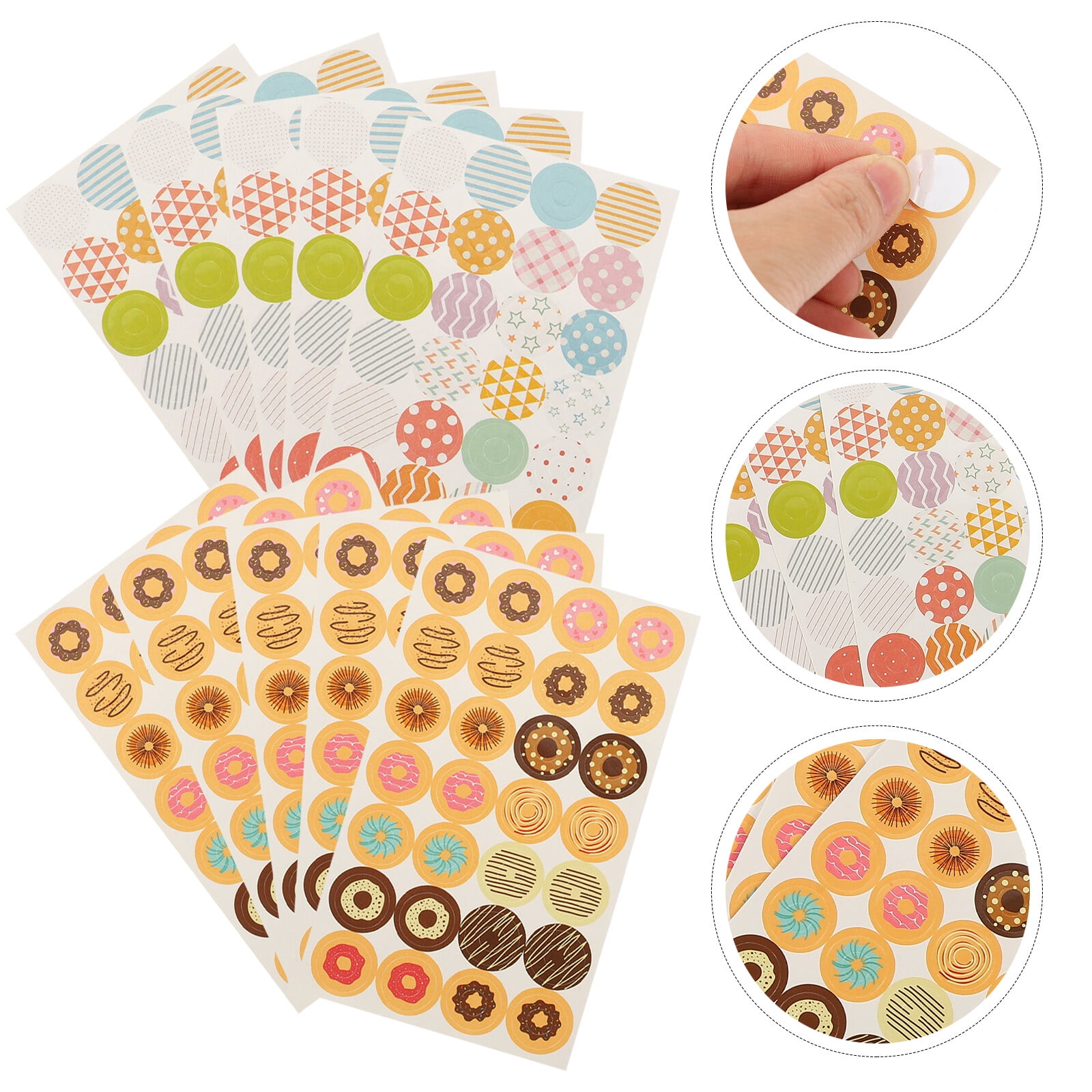 Hole Reinforcement Rings Stickers in a Vintage Look 
