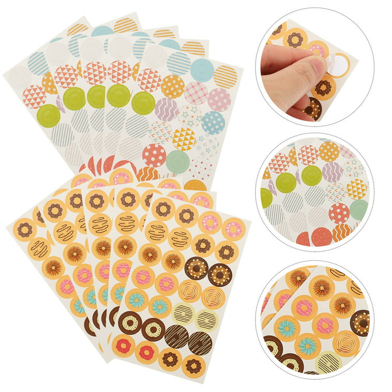 16 Sheets Tag Paper Reinforcement Circles Stickers Binder Ring Hole  Reinforcements Punch