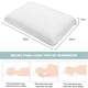 thumbnail image 3 of Costway Almohada en Espuma de Memoria Almohada Ergonómica Cómoda y Ventilada Soporte Cervical para Supino Prono Blanco 60 x 40 x 13 cm, 3 of 9