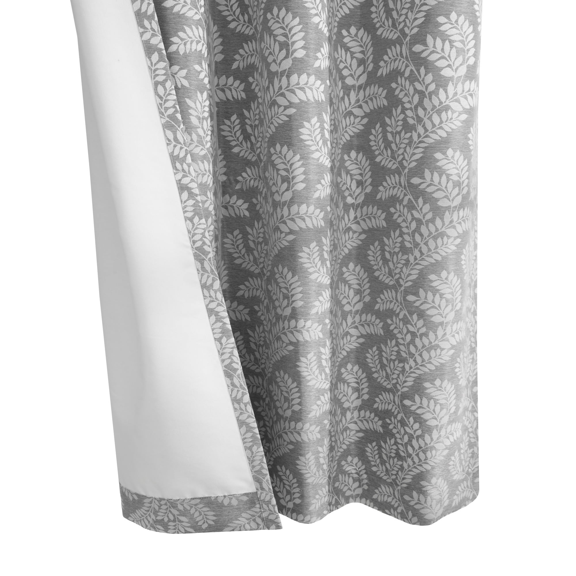 Loft Living Parrie Blackout Grommet Indoor Curtain 52 x 95 in Silver