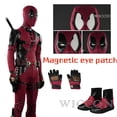 thumbnail image 2 of Nueva máscara de disfraz de Deadpooling 3 con gafas magnéticas, mono con cinturón de Wade Winston Wilson, disfraz de Cosplay para Halloween, 2 of 5