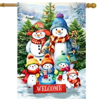Briarwood Lane Snow Family House Flag