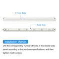 Drawer Slides, 2 Pack 235mm - Plastic Drawer Rails, Side Mounted ...