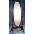 thumbnail image 2 of GTU Furniture Swivel Adjustable Full-Length Oval Wood Cheval Floor Mirror, 2 of 6