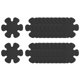 thumbnail image 1 of 20uds Antideslizante Bañera Pegatinas Baño Ducha Piso 3.15" Antideslizante Pegatina Cinta Flor Estilo Calcomanías para Baño Cocina Bañera Escalones Escaleras, Negro, 1 of 7