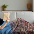 thumbnail image 3 of Tibetan Soft Flannel Fleece Throw Blanket, Old Houses at Larung Gar in Clear Sunny Day Travel Picture Sichuan China, Cozy Plush for Indoor and Outdoor Use, 70" x 90", Multicolor, by Ambesonne, 3 of 5