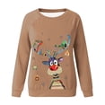 thumbnail image 4 of Chandail à Capuche de Noël pour Femmes, Chandail Imprimé à Col Rond, Chandail à Manches Longues, Chandails en Molleton pour Adolescentes en Liquidation, 4 of 4