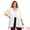 White, variant on DARING DIVA Women's Plus Hollow Out 3/4 Sleeve Long Open Front Cover Up 1X White