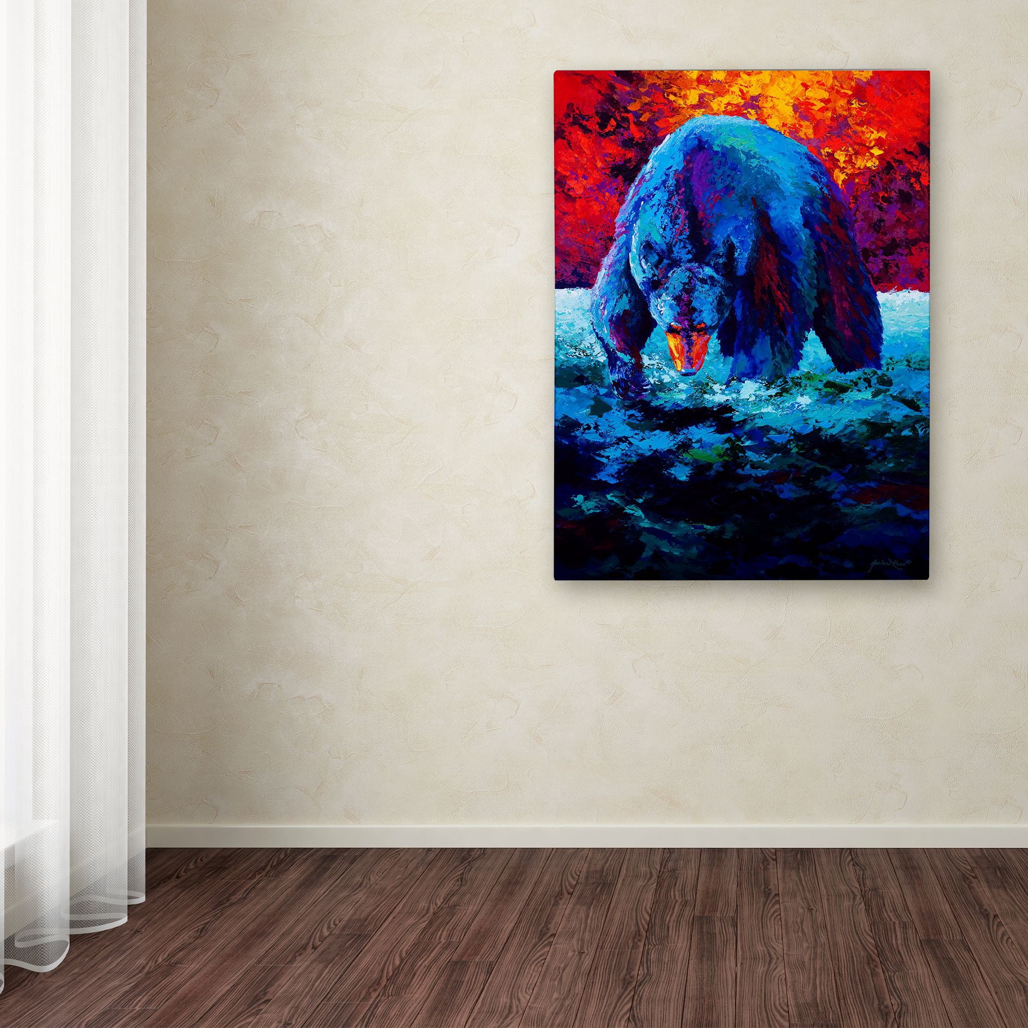 Trademark Fine Art 'Working The Shallows' Canvas Art by Marion Rose