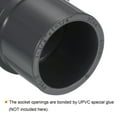 thumbnail image 5 of Uxcell Reducer Pipe Fitting SCH80 Straight Coupling, Grey 1-1/2"x1-1/4" 3, 5 of 5