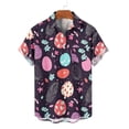 thumbnail image 5 of CHUMUD Easter Button Up Shirt for Men Funny Printed Short Sleeve Hawaiian Tropical Beach Shirts Summer Casual (Avail for Big and Tall), 5 of 5