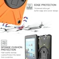 thumbnail image 5 of Dteck Case For Amazon Fire HD8 10th Generation / Fire HD 8 Plus 2020 Tablet, Heavy Duty Three Layer Rugged Hybrid Shockproof Case with 360 Rotating Stand / Hand Strap, Orange, 5 of 7
