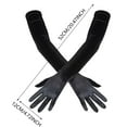 thumbnail image 3 of Reusable Gloves Opera Dance Finger 1920s Bridal Long Length Gloves Satin Women's Gloves Gloves, 3 of 8