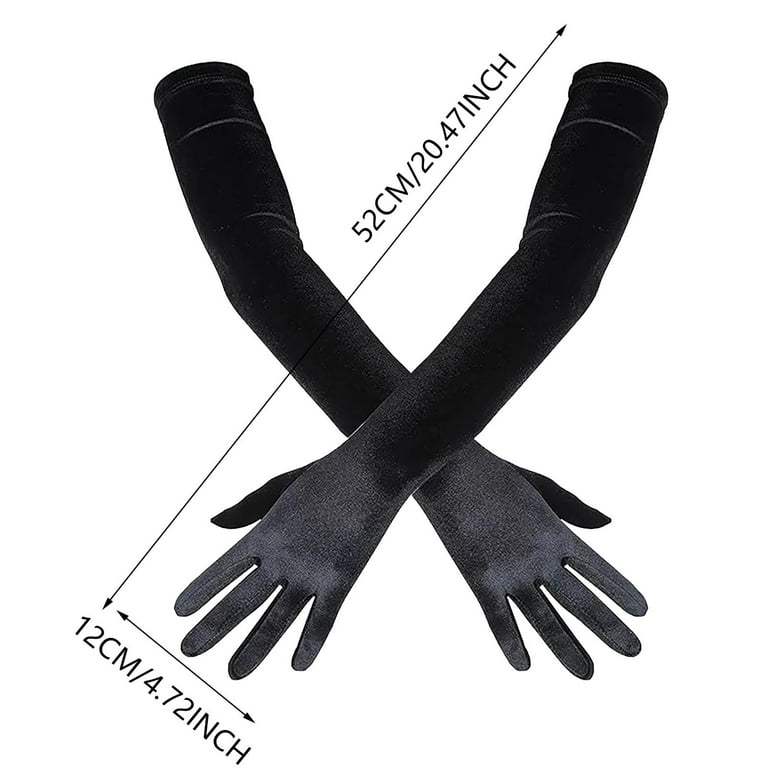 long ladies gloves fancy dress Silver Fingerless Adult Evening Formal Gloves, Classic Wedding Accessory, Bridal Gloves, Prom Accessory, 20s Costume Gloves