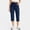 Navy, variant on BUIGTTKLOP Womens Yoga Capri Pants with Pockets Summer Drawstring Capris Joggers Lounge Cropp Pants