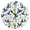 Black, variant on Blue Hummingbirds Pattern Wall Clock 10in Round Artistic Oil Painting Home Decor Desk Table Clock