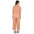 thumbnail image 4 of Inkmeso Ensemble de Pyjama à Manches Courtes pour Femmes, T-Shirt Henley et Ensemble de Vêtements de Nuit, 4 of 7