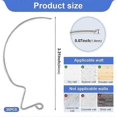 thumbnail image 5 of 30 Pcs Stainless Steel Monkey Hooks for Pictures No Nails Wall Hangers, 5 of 5