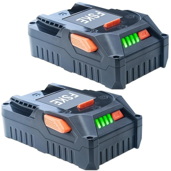FSKE 3.0Ah Replacement for RIDGID 18V Battery Compatible with Ridgid R840087 R840086 18V Tools and Charger,Drill Battery 2Pack
