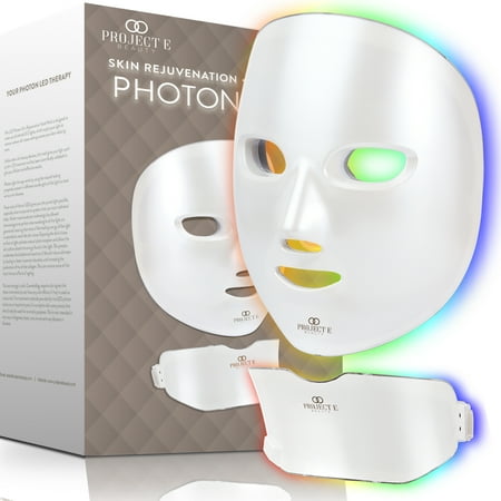 Project E Beauty LightAura Plus, LED Mask 7 Colors, Face & Neck, Anti-Aging, Anti-Acne, Clear Skin
