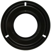 Range Kleen Black Porcelain  Drip Pan, Style "G" - 8 inch