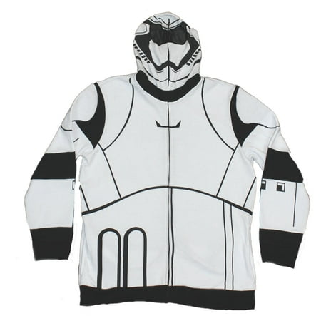 Star Wars Mens Zip Up Hoodie- Stormtrooper Full Style First Order